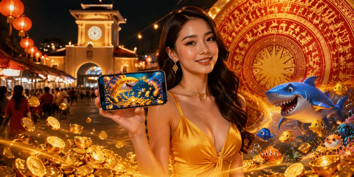 Người chơi sử dụng điện thoại tại chợ đêm Hồ Chí Minh truy cập casino trực tuyến
