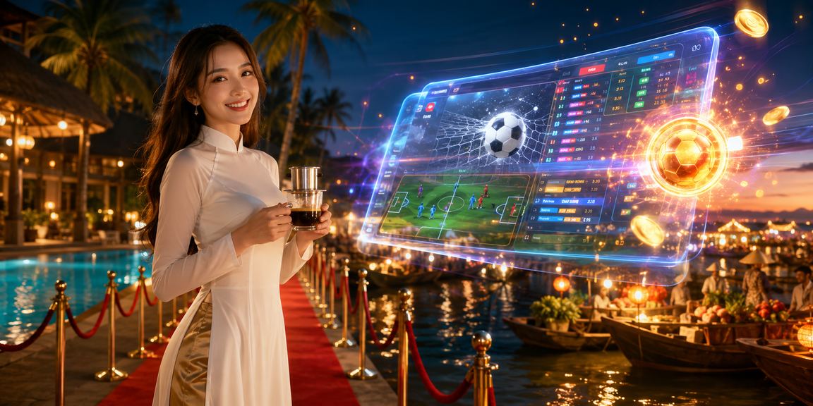 Giao diện cược thể thao và casino trên điện thoại tại Mũi Né, Việt Nam